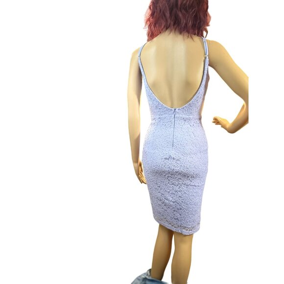 (5 for $25) Lulus Sleeveless Low Back Lace Dress in Lavender Size XS - Picture 5 of 6